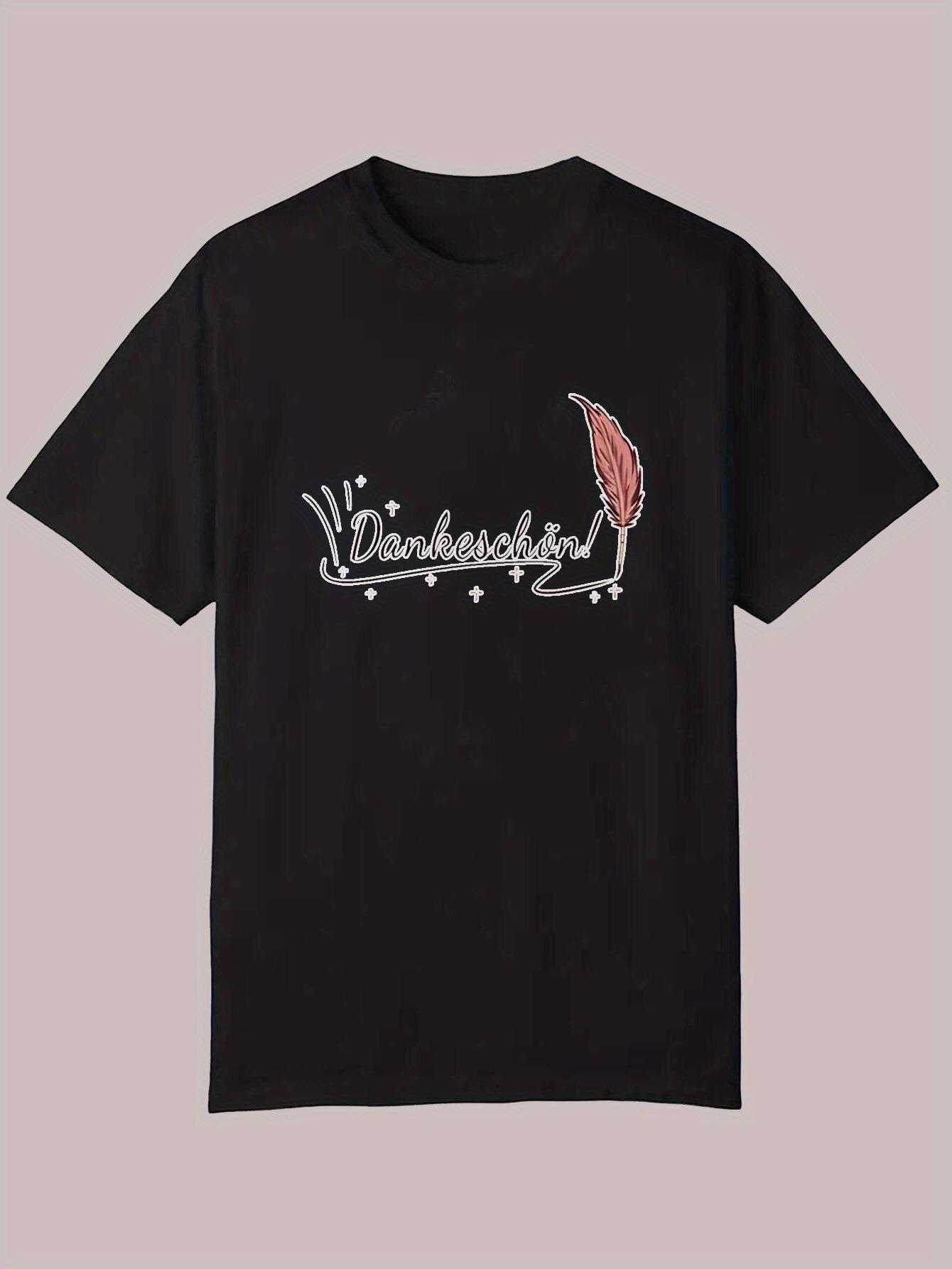 

Summer Casual Short Sleeve T-shirt - Black with White Thanksgiving Lettering & Autumn Leaf Design XL