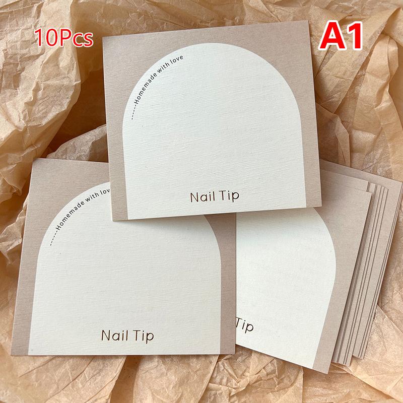 

10 шт. Карточки для демонстрации дизайна ногтей Простой стиль Стильная карточка для упаковки накладных ногтей Прочные Многоразовые инструменты для ногтей A1