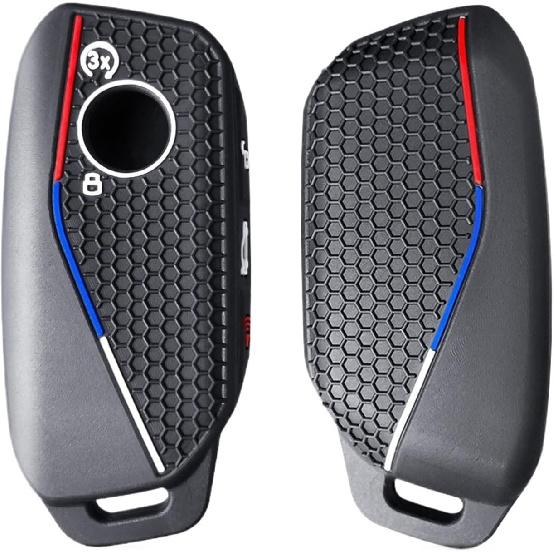 Kompatibilní pro BMW X5 G05 Řady 5 530Li X1 U11 U06 G81 M3 LCI Ix X7 I7 XM Řady 7 740Li IX40 Silikonové pouzdro na klíč od auta Krytky Držák na klíče(Typ B