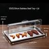 Zhebu Stainless Steel Food Display Tray with Transparent Lid