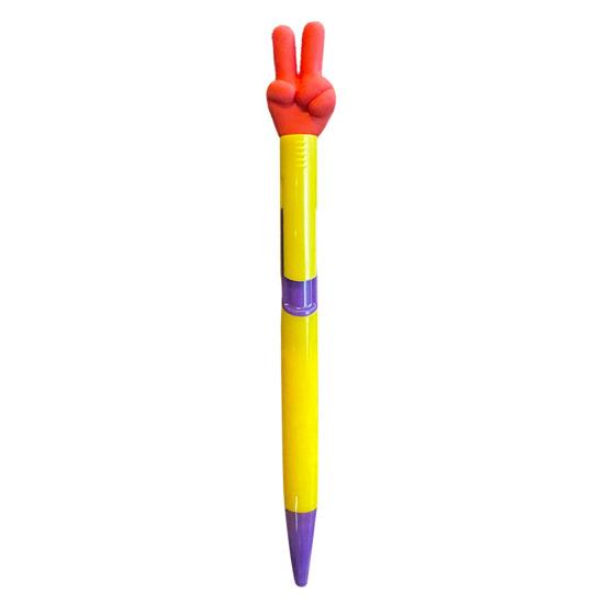 Gesture Topper Press Ballpoint Pen Rock Paper Scissors Top Quick-Drying