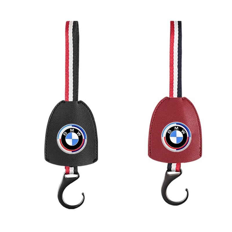 BAGO1 Car Interior Leather Storage Hook Hanger Sundries Organizer Holder For BMW M E34 E36 E60 E90 E46 F10 F20 F30 X5 X6 X1 M3 M5 M6