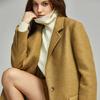 ELLE French Style Melange High-End Silhouette Fashion Design Dress Casual Loose Long Sleeve Jacket Wool Suit Coat Women jackets EX35948