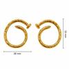 European & Korean Elegant Simple Round Stud Earrings - Circle Design, Stainless Steel