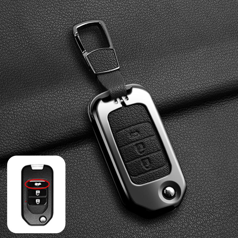 

Zinc Alloy Car Remote Key Case Cover For Honda Civic 4D 9Th Gen 10 Accord Xrv Life Jazz Crv Fit Keychain Shell Accessories