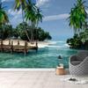 Wallpaper European Coconut Tree Mural Seascape Fresco Living Room Bedroom Sofa Tv Background Wall Sticker Decor