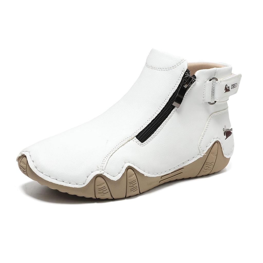 Handgenähte flache Damenschuhe - Herbst/Winter Freizeitkleidung