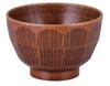 Fukui Craft Diamètre 110mm Sculpture Brute Coquille de Tortue Soupe 31090190 TA) Bol à grain de bois,