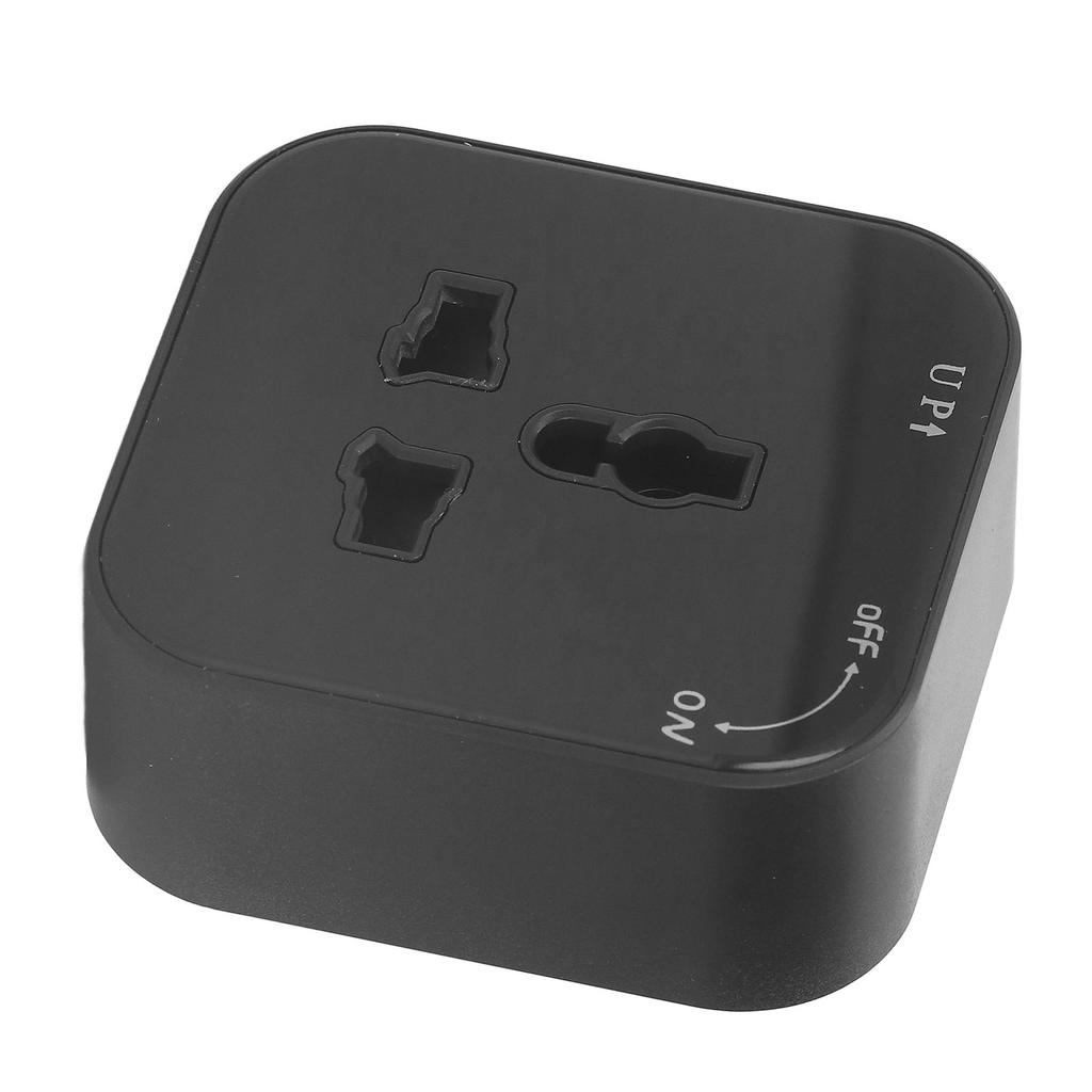Square Track Adapter Surface Mounted Power Outlet Socket with Indicator Universal Interface 250V 13A