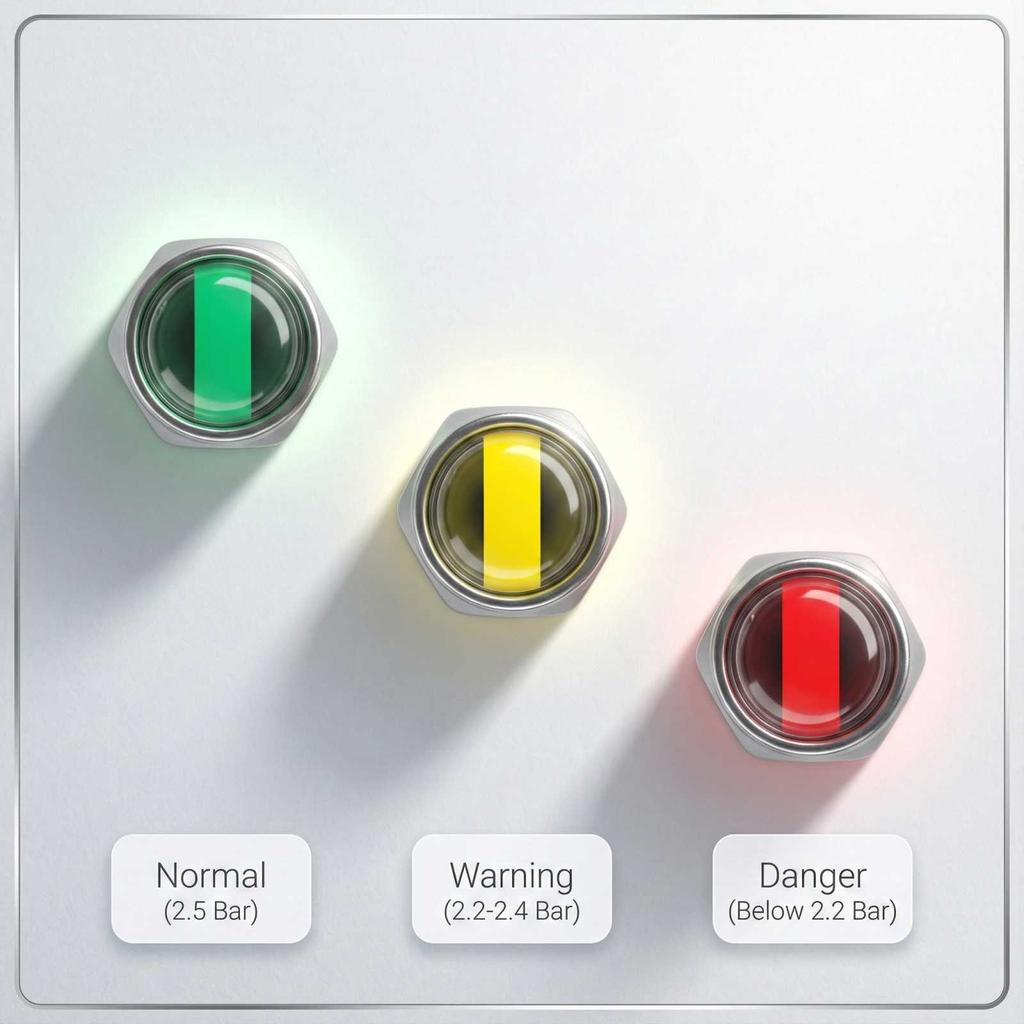 4 PCS Tire Pressure Monitor Stem Caps, Car Tire Pressure Monitor With 3-Color Eye Alert, Universal Stem Caps For Cars