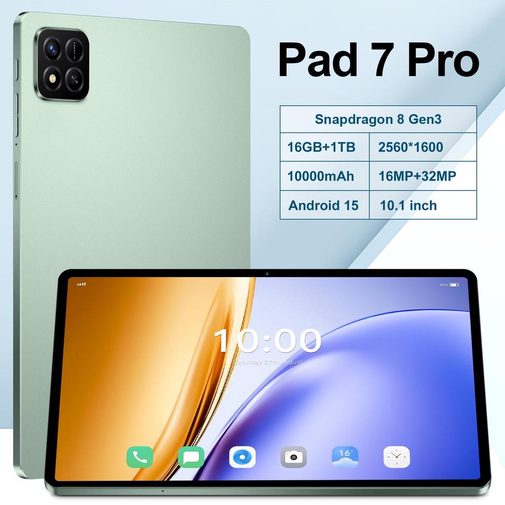 Pad 7 Pro 10,1-Zoll Android-Tablet, 16 GB + 1 TB, WLAN, Bluetooth, Dual-SIM Dual-Standby