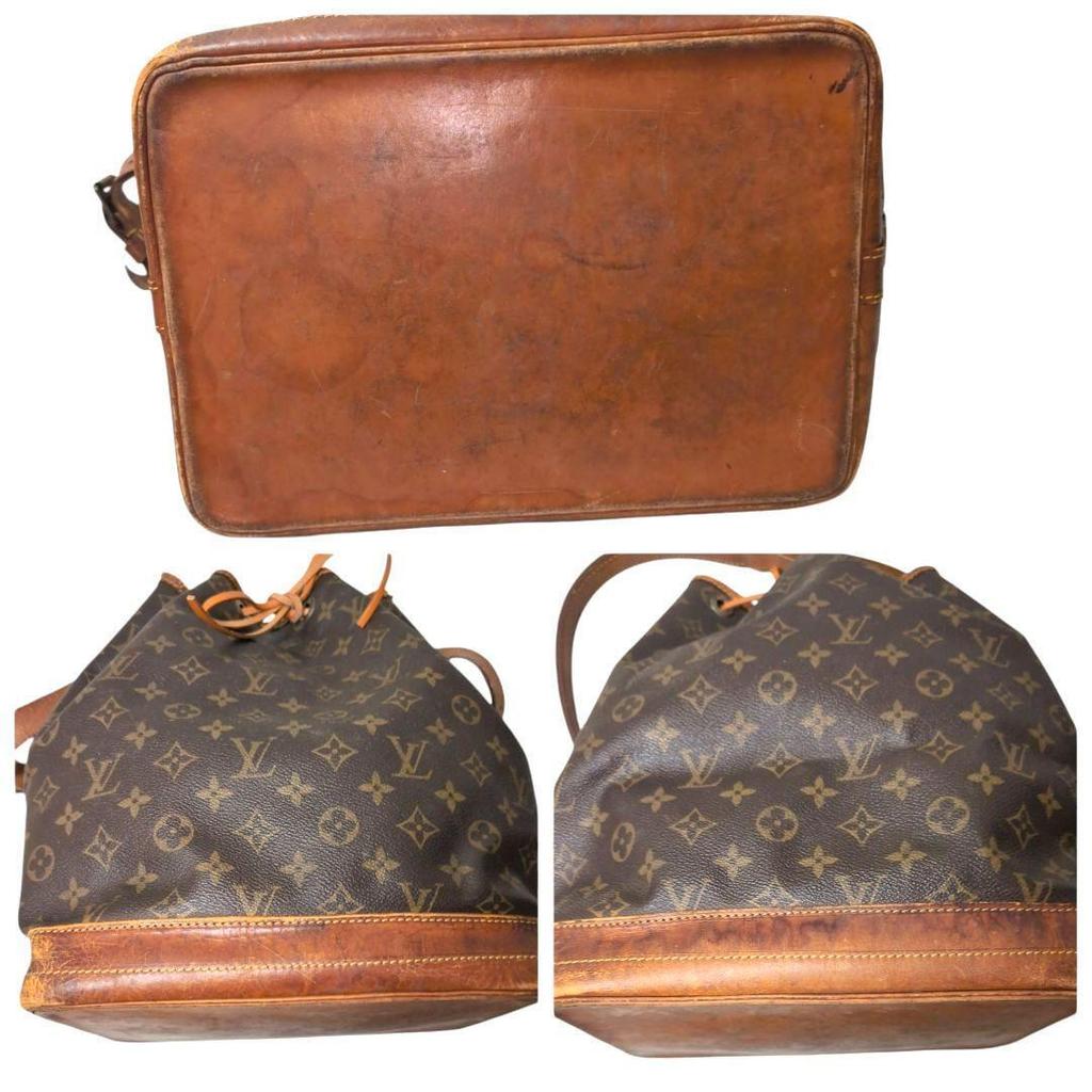 Louis Vuitton Noe   Monogram Shoulder Bag  Handbag  Drawstring Style, Brown   Authenticated  from  Japan
