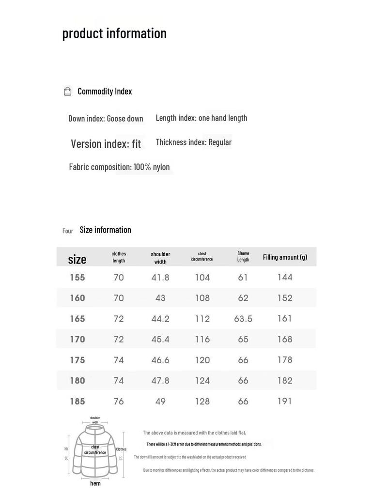 Qianrengang Women's Mid-Length Goose Down Puffer Jacket