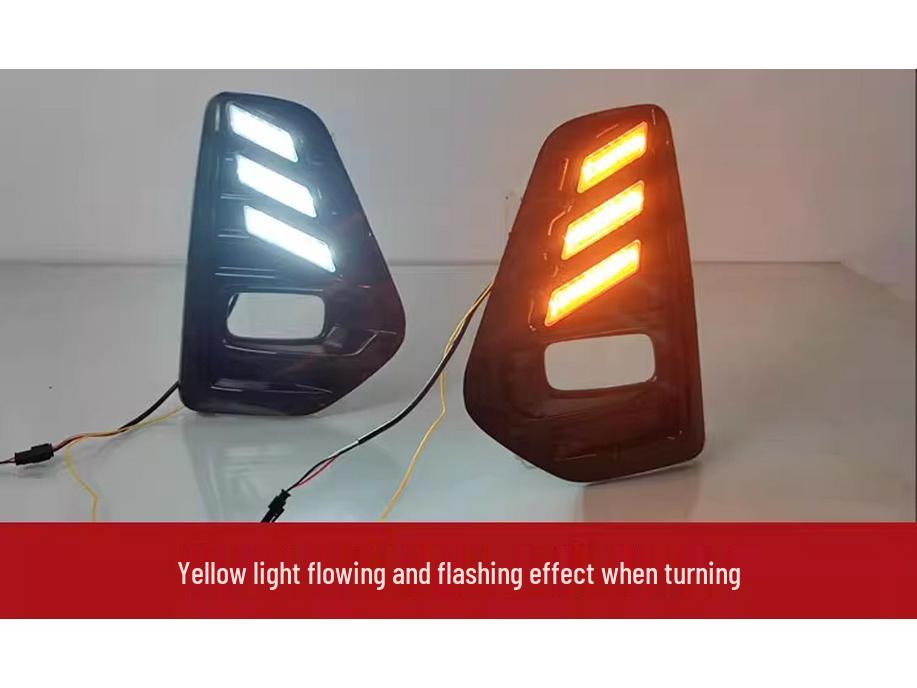 LED Flowing Daytime Running & Fog Light Frame for 2022-2024 Nissan Kicks
