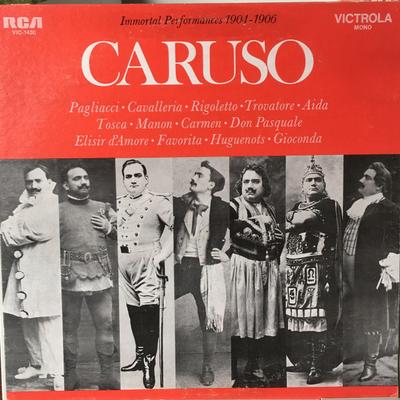 LP Record ENRICO CARUSO - Immortal Performances 1904-1906 VIC1430 RCA Victrola Germany Classical Used
