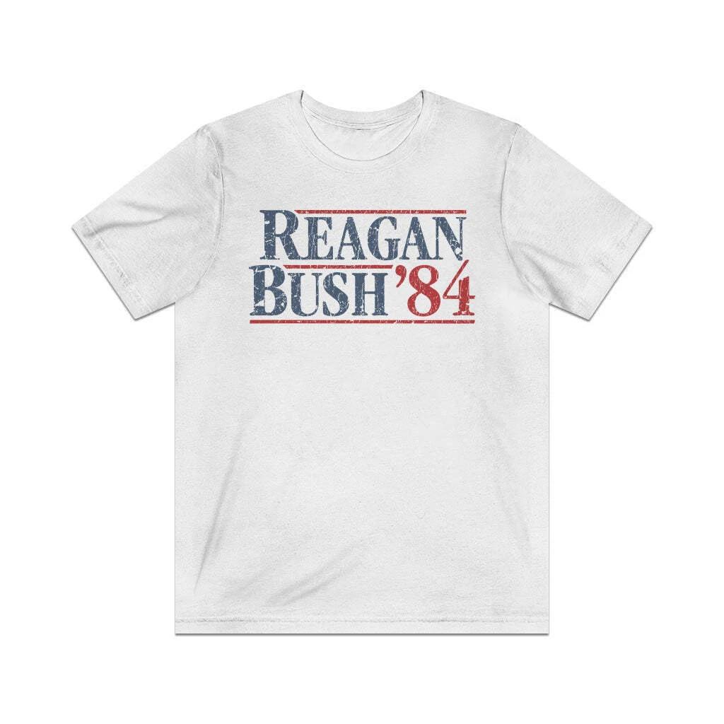 Reagan Bush 1984 Vintage Men s T shirt S