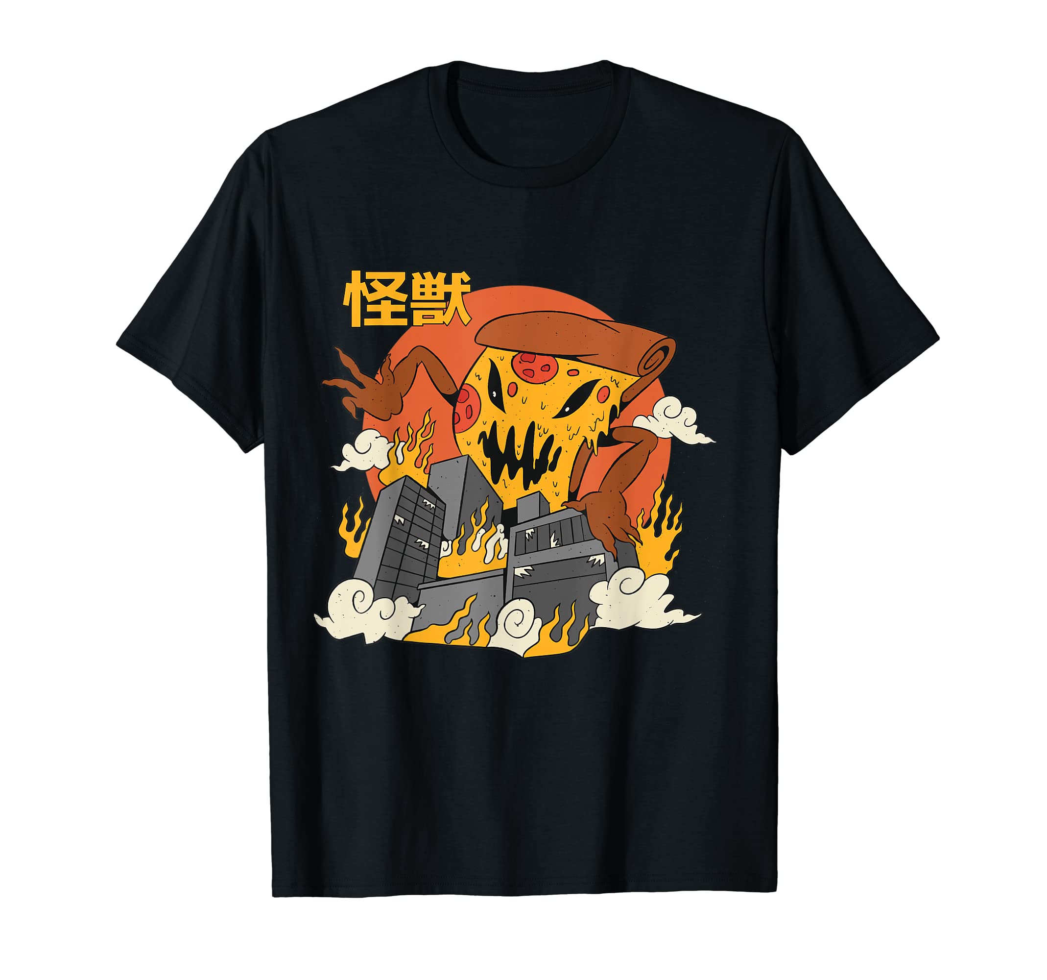 

Giant Pizza Sunset Japanese T-shirt чёрный
