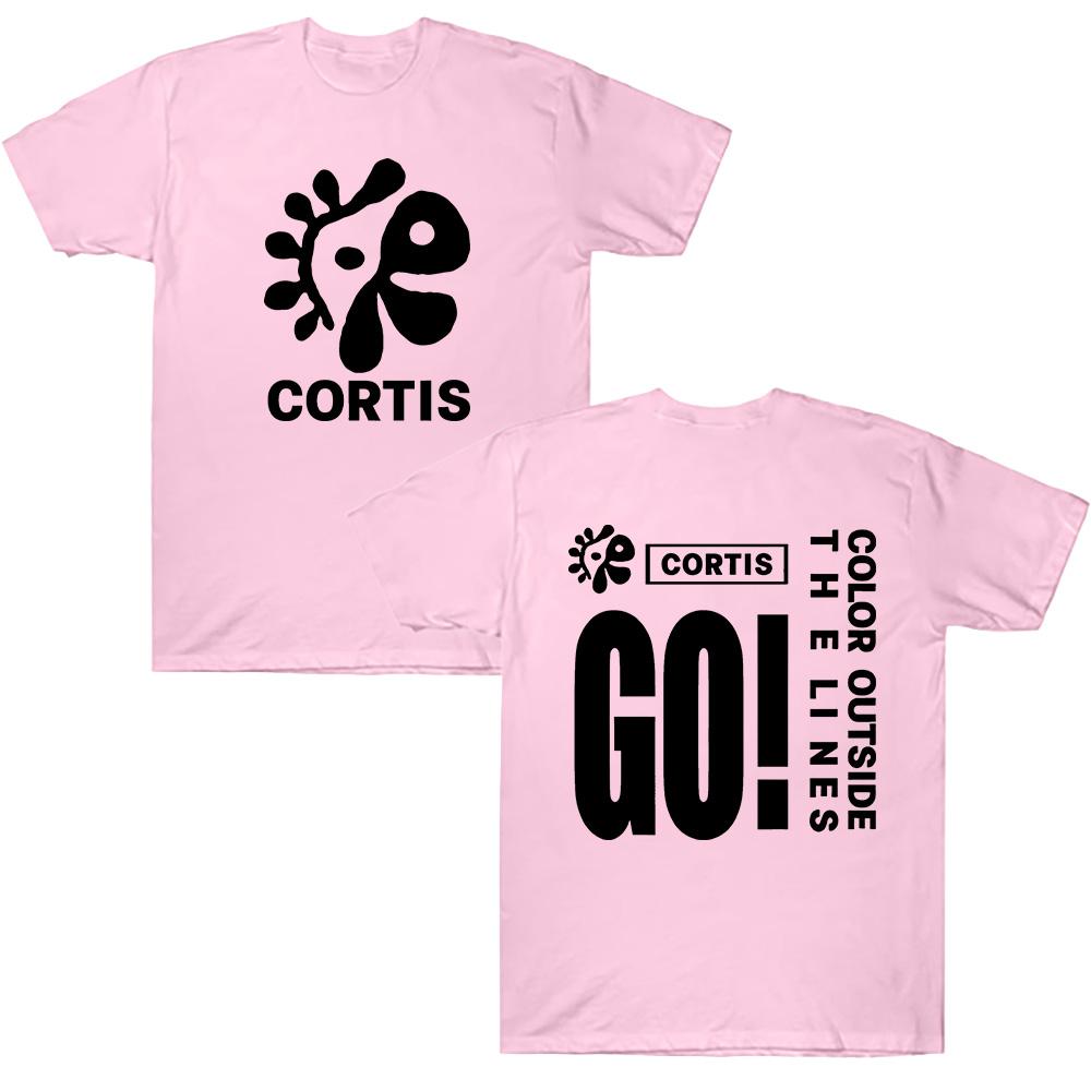 Cortis Nou Grup de Băieți „GO” Tricouri cu Imprimeu Cântec Tricouri Modă Femei Bărbați Gât Rotund Mânecă Scurtă Bumbac Tricouri Casual