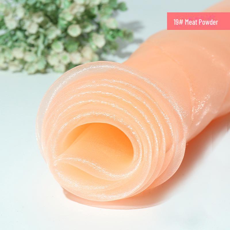 Verschlüsselter Glitzer-Organza Transparentstoff für Babykleider und Hochzeitsdekoration