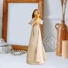 Angel Figurine Girl Statue Art Hand Painted Resin Wing Cherub Figurines Nordic Crafts Decorative