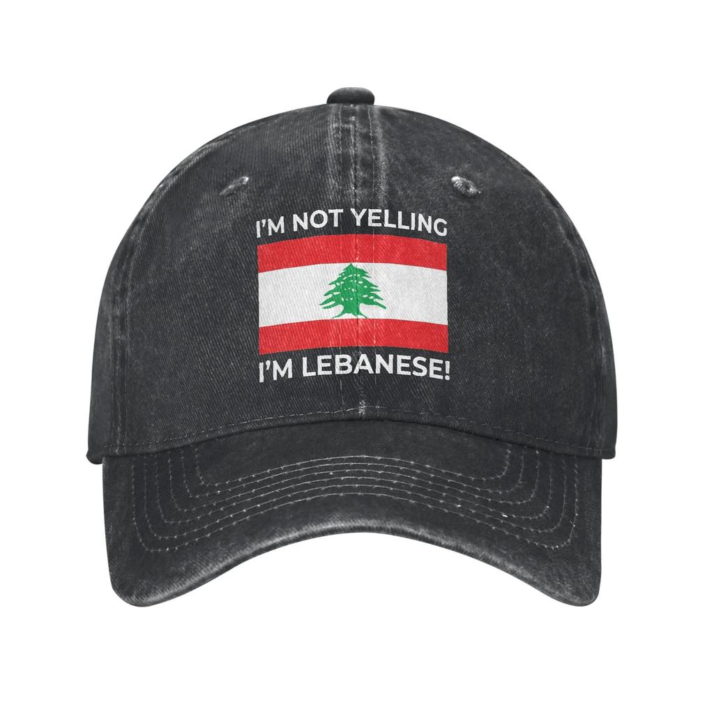 Lebanon Flag Heart Accessories Baseball Caps Unisex Casual  Caps Hat Adjustable Trucker Hats Snapback Cap