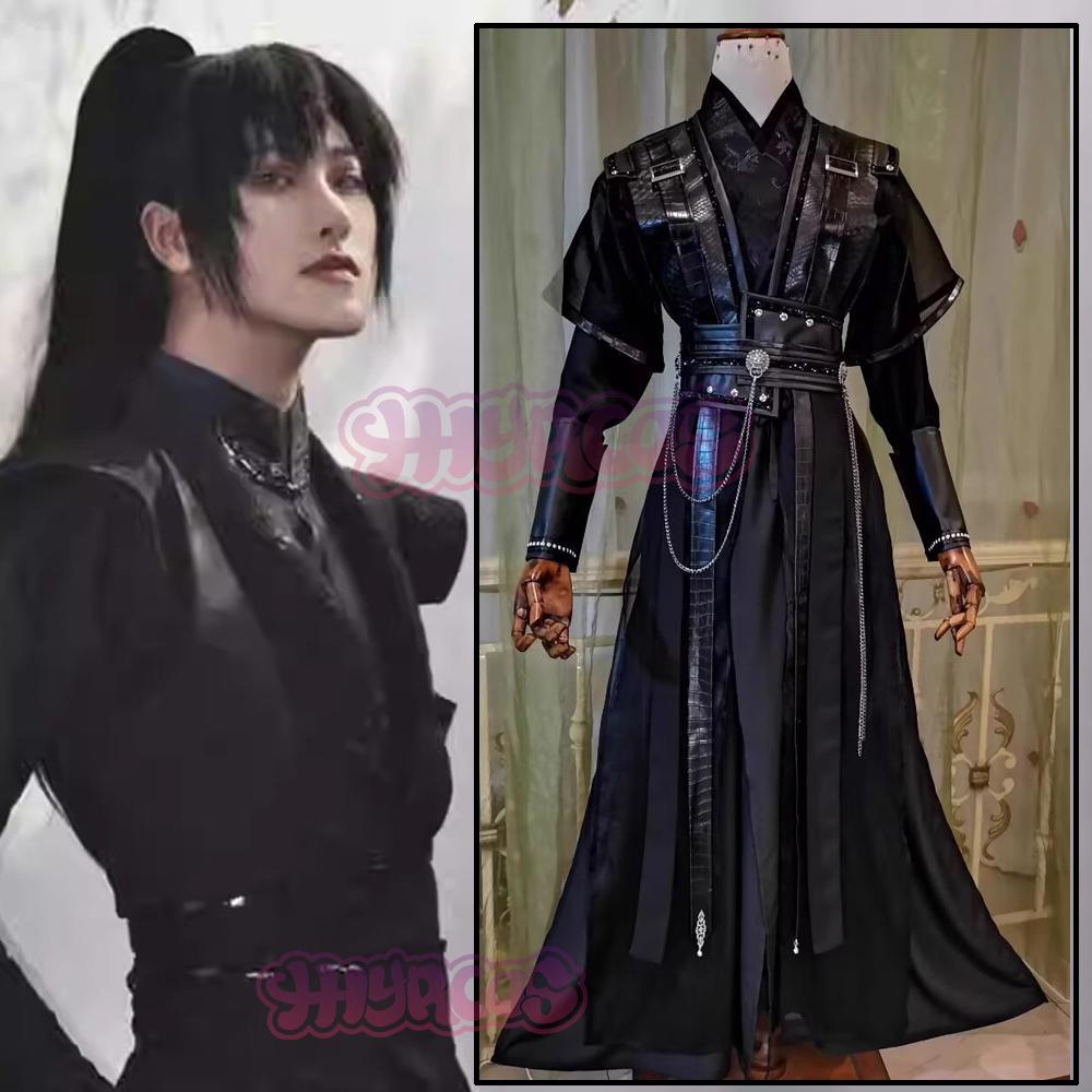 Anime Mo Ran Cosplay He Xuan Costume de Cosplay Tian Guan Ci Fu Chang Geng Mo Ran Costume Hanfu Noir Femmes Hommes Mo Dao Zu Shi S black