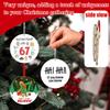 Decoration, Acrylic Hanging Ornament With Hole, Festive Numeral Pendant For  Fireplace, Door, Home Holiday Decorations,