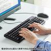 Sanwa Supply Keyboard, Wired USB Connection, Antibacterial, Waterproof, Dustproof Type, Japanese 109 Keys, Black SKB-BS6BK