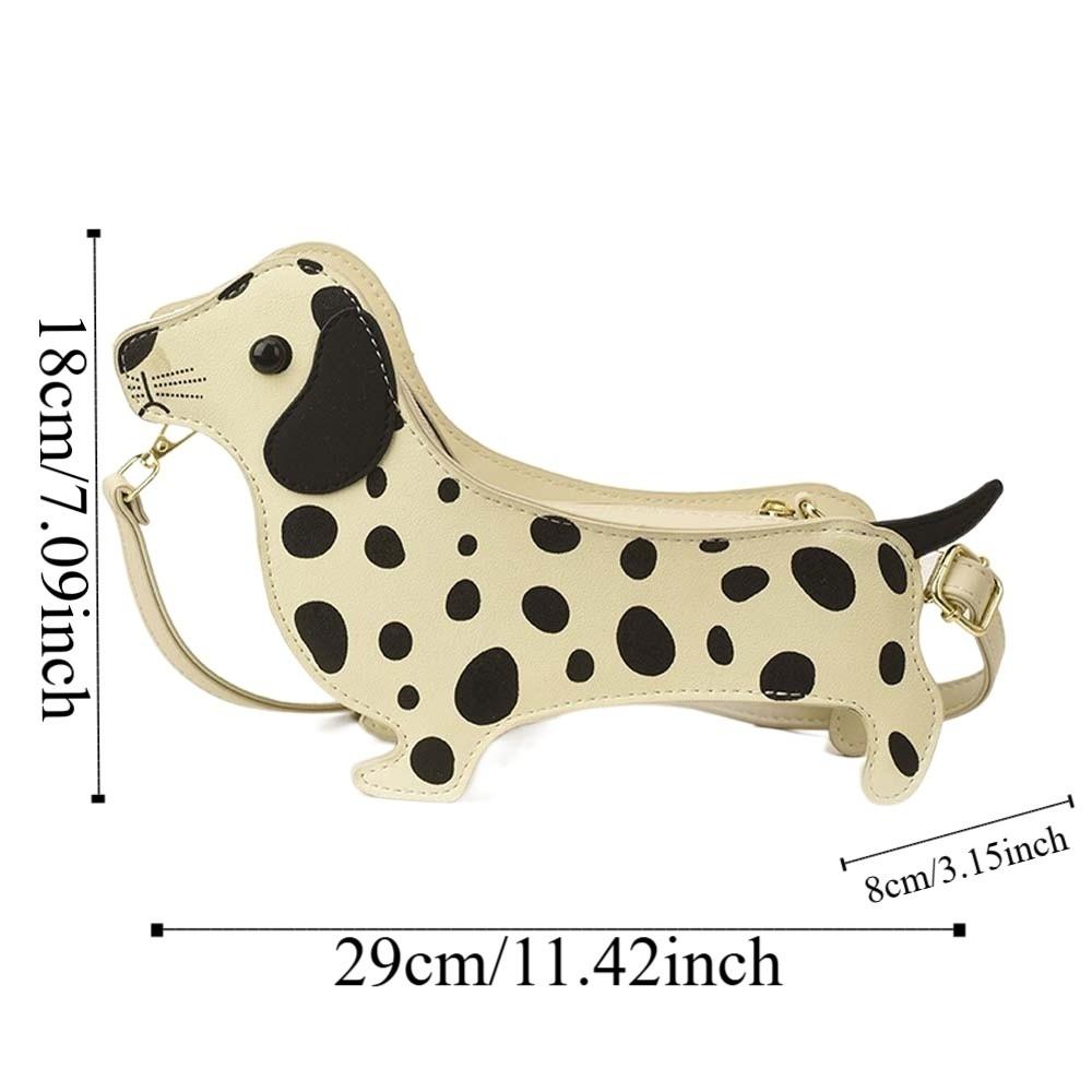 Three-dimensional Dachshund Crossbody Bag Large Capacity Retro Phone Bag  Friends