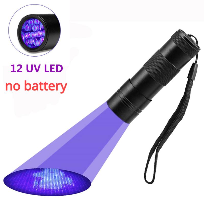 High Quality Black Light UV Light 51LED 21LED 12LED UV Light 395nm LED UV Flashlight Torch Light Lamp Safety UV Detection