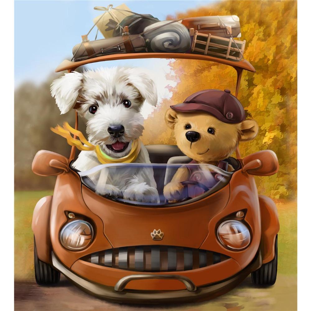 100 Peças Quebra-Cabeça Montando Imagem Cachorro Animais Quebra-Cabeças Descompressão Brinquedo para Adultos Crianças Crianças Presentes Educacionais