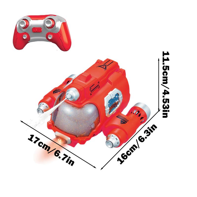 Ungiftiges RC-U-Boot-Boot mit Wasserpistole Fernbedienungsboote für Pool Badewanne Wasserspielzeug RC-Schiff 360-Grad-Drehung Schiff Sprüht Wasser Kinder