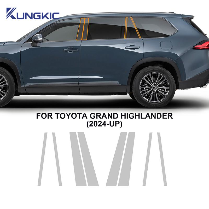 For Toyota Grand Highlander 2024 2025 Anti-Scratch Headlight Protective Film TPU Door Handle Bowl Rearview B Pillars Protection
