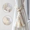 2Pcs Minimalist Macrame Curtain Tiebacks Boho Style Boho Curtain Tiebacks  Farmhouse Decor