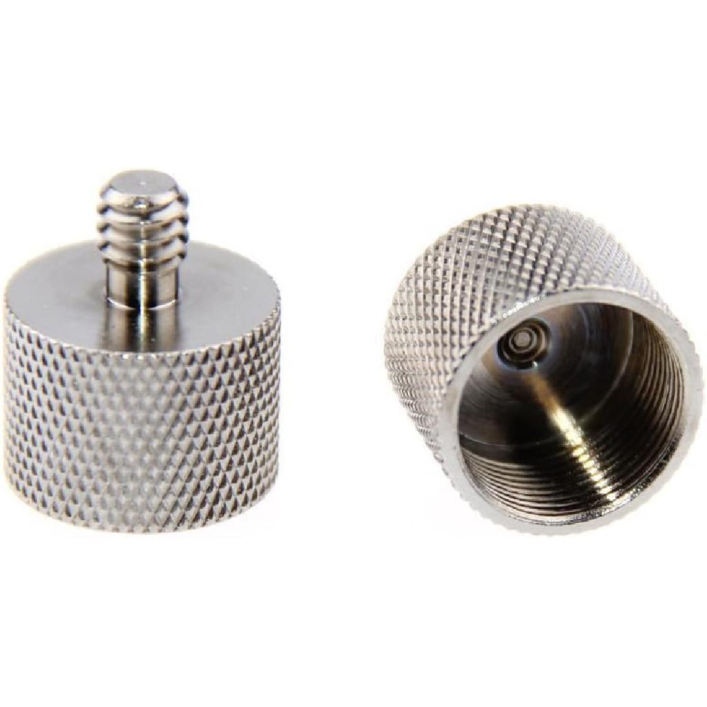 CAMVATE Thread Adapter Microphone Stand 5/8"-27 Female to 1/4"-20 Male for Camera Monitor - 1361