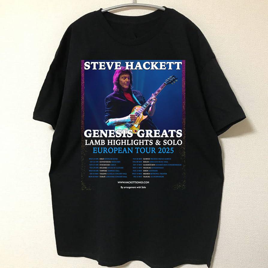 

Steve Hackett Legend Genesis Band Solo European Tour T Shirt Full Size S-4XL XL