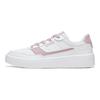 Li Ning Qingyi Synthetic Leather Slip Resistant Abrasion Resistant Low top Skateboard Shoes Women's White Pink AGCT402-3
