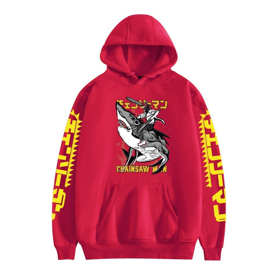 Chainsaw Man Anime Hoodie Chainsaw Man Hoodie Streetwear Hooded Sweatshirt Men Women Cosplay Sports