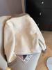 Korean Retro Women's Fur-Lined Jacket: 2025 Autumn/Winter Slimming, Loose, Versatile