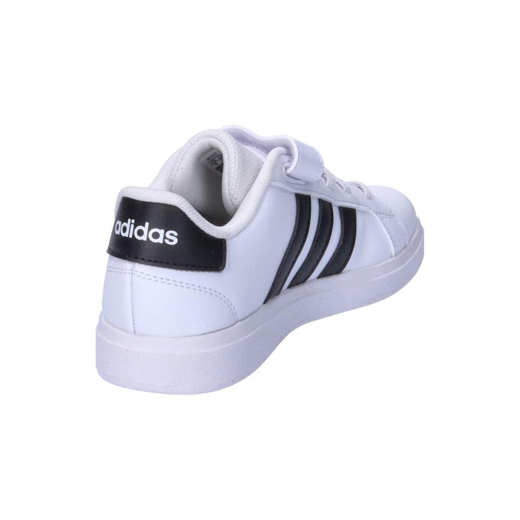 Adidas Grand Court Boys and Sizes Footwear White Kids' 2.0 Sneakers, Girls, 17-21.5cm, White/Core Black/Footwear (IH5529), 18.0cm