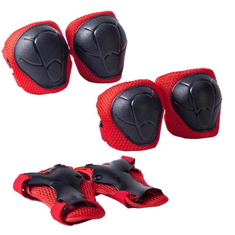 Children's Protective Gear 6-piece Set, Knee Pads, Elbow Pads, Palm Pads, Balance Car, Skates, Roller Skateboard Protective Gear Set