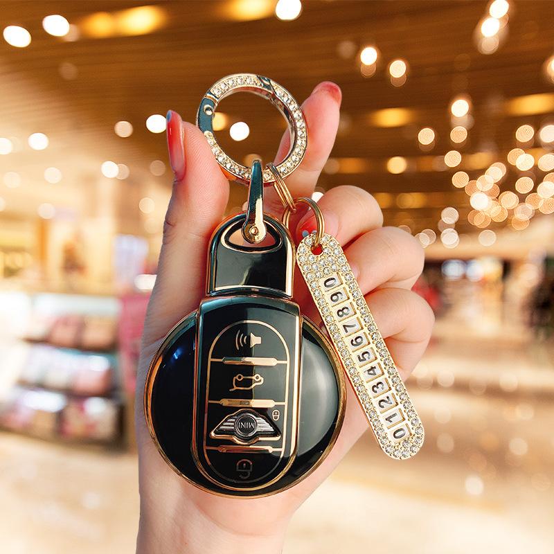 Applicable BMW mini key set New countryman bag cooper one mini clubman shell ring women