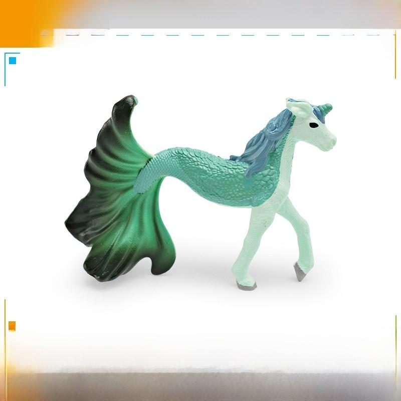 Mythical Sea Horse Creature Pvc Model For Tabletop Display And Gift зелёный