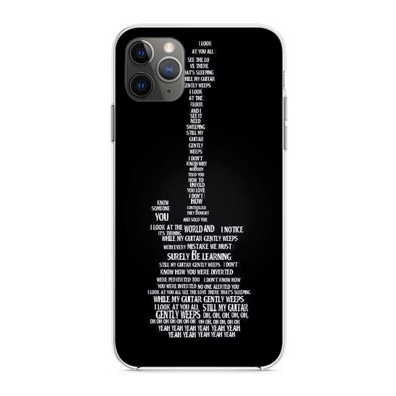 Guitar Music Soft Mobile Phone Covers For IPhone X XS MAX SE 2020 XR 11 11Pro 12 Mini Shell 8 7 6 6S Plus Transparent TPU Case