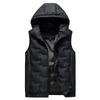 Men's Hooded Thickened Autumn/Winter Fashion Vest - Warm, Leisure Cotton Waistcoat Jacket