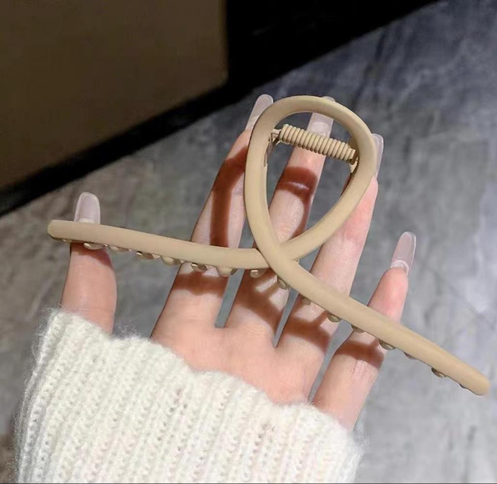 Koreanische Metall-Klauen-Haarspange: Damen Chic Hai Haarklammer