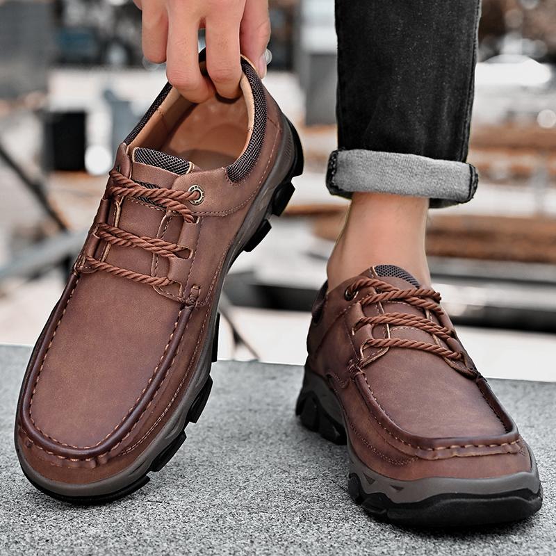 Golden Sapling Men's Casual Shoes Outdoor Loafers Leisure Work Flats Platform Footwear Men Tooling Shoe Tactical Mountain Flat