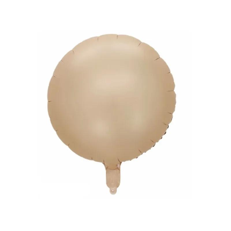 3Pcs 18inch Cream Heat Foil Balloons Green Baby Pink Blue Brown Heart Helium Globos for Birthday Baby Shower Party Decor