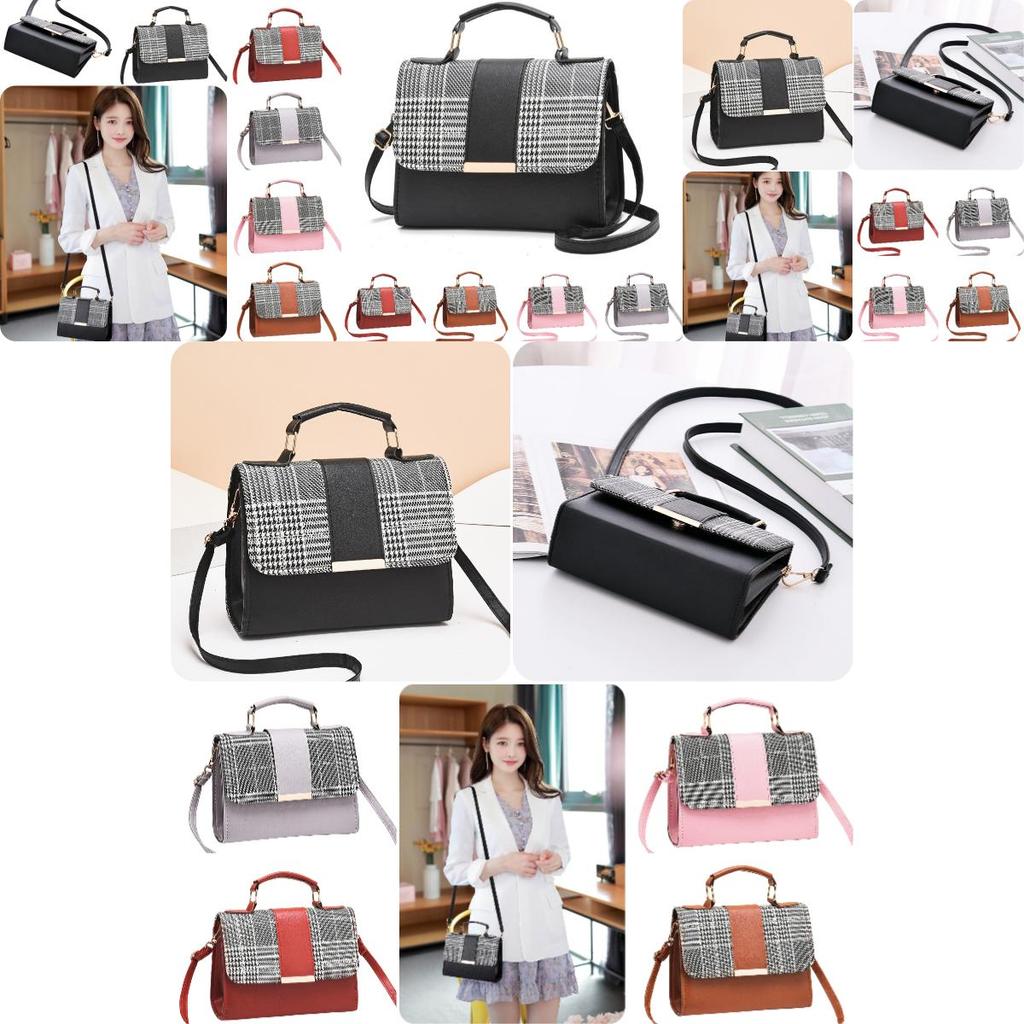 Trendy Women's Bags Hot Selling Cross-border Style Plaid Shoulder Bag