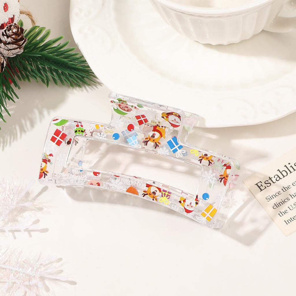 Weihnachts Haarnadel Dame Niedlich Süßer Druck Haarnadel Greifklemme Haarklammer Haaraccessoires